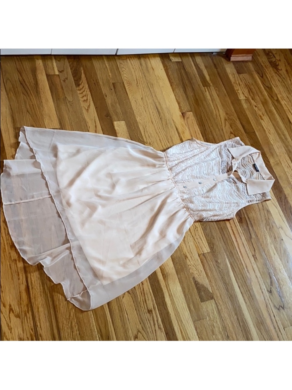 Rue21 - High Low Dress with Lace Collar - L